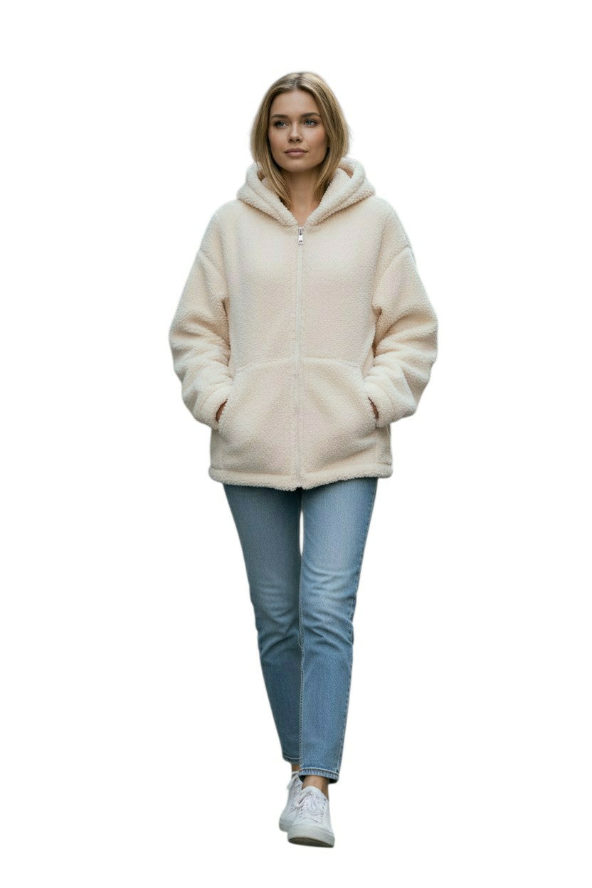 Chaleco polar con gorro